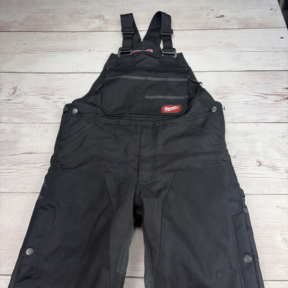 Milwaukee 261 GRIDIRON Men's Small Short Zip-to-Thigh Bib Overall Black